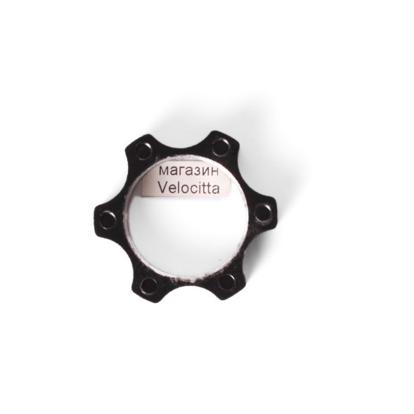 Адаптер ротора дискового тормоза New Vision, 6 болтов, диаметр вн. 22 мм, между болтами 44 мм, черный