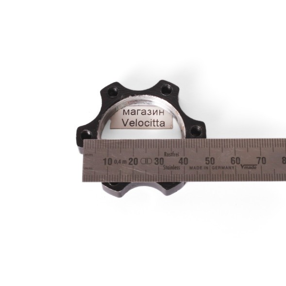 Адаптер ротора дискового тормоза New Vision, 6 болтов, диаметр вн. 22 мм, между болтами 44 мм, черный