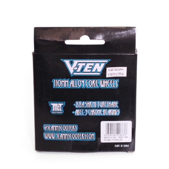 Колесо для трюкового самоката Slamm Scooters V-Ten II, Abec 9, 110 мм, серебристый