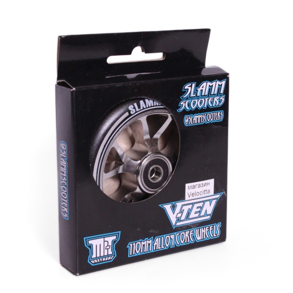 Колесо для трюкового самоката Slamm Scooters V-Ten II, Abec 9, 110 мм, серебристый