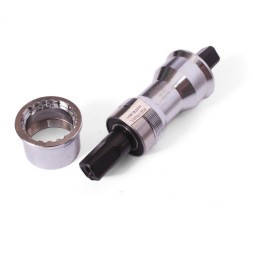 Каретка велосипедная Kenli KL-08ES, 68 мм, 122.5 мм, SQR, с пром. подшипниками, стальные чаши, ремонтная