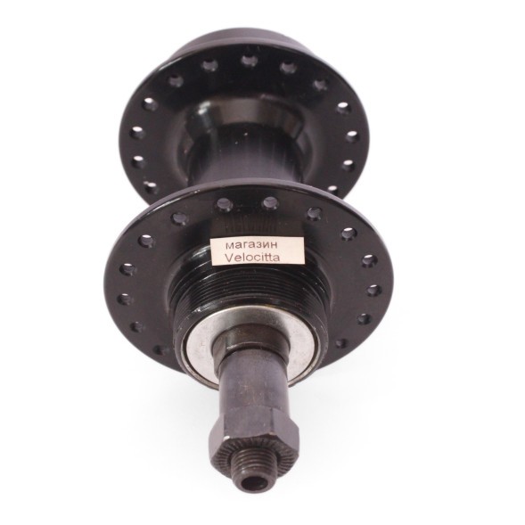 Втулка задняя Wang Zheng WZ-A208RQ black, ось 3/8&amp;quot;х135x145 мм, ALU, под диск 6 болтов, под трещотку, на эксцентрике, 36 отверстий, Box