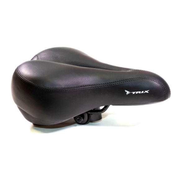 Велоседло Hongfei HF-AZ-5550-0-BK, 270x200 мм, комфорт, эластомерное, с эффектом памяти, с вентиляцией, б/уп.