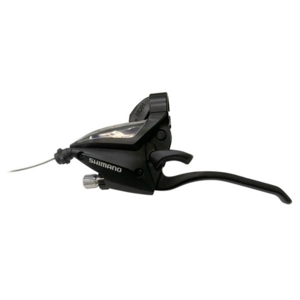 Переключатель велосипедный Shimano Altus EF500, левый, 3 скорости, шифтер+тормозная ручка, индикатор, под 4 пальца, трос 1800 мм, без упаковки