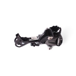 Суппорт/переключатель, логотип Shimano Acera RD-M390-L, задний, 9 скоростей, крепление на петух, 11/11 зубов, длинная лапка