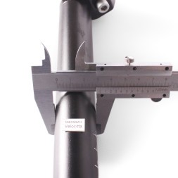 Штырь подседельный Kaiwei KWY-6, Ø31.6x350 мм, алюминиевый, с замком, черный матовый