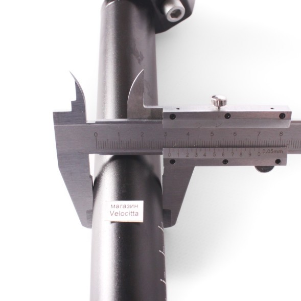 Штырь подседельный Kaiwei KWY-6, Ø31.6x350 мм, алюминиевый, с замком, черный матовый