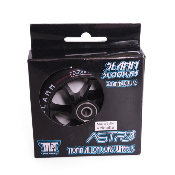 Колесо для самоката Slamm Scooters Astro, алюминиевый с подшипником Abec 9, 110 мм, 88A