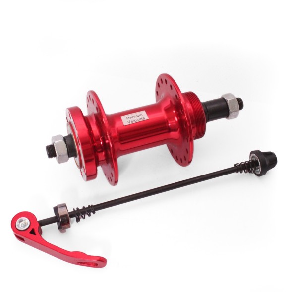 Втулка задняя Wang Zheng WZ-A208RQ red, ось 3/8&amp;quot;х135x175 мм, алюминиевая, под диск 6 болтов, под трещотку, на эксцентрике, 36 отверстий, торг. уп.