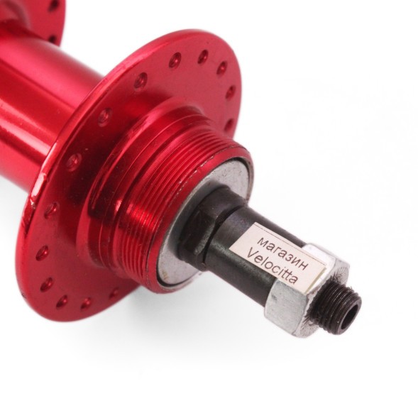 Втулка задняя Wang Zheng WZ-A208RQ red, ось 3/8&amp;quot;х135x175 мм, алюминиевая, под диск 6 болтов, под трещотку, на эксцентрике, 36 отверстий, торг. уп.