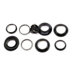 Рулевой велонабор Neco SC-N-H115MP-0-BK, 1-1/8&amp;quot;, безрезьбовая, п/интегрированная,  ZS 44/28.6, ZS 44/30, подшип. 5/32&amp;quot;x22- 2шт, с якорем, высота 23.6 мм, Black