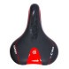 Седло велосипедное Hongfei HF-AZ-70205-0-RBK, 270x205 мм, Comfort, красно-черное