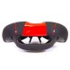 Седло велосипедное Hongfei HF-AZ-70205-0-RBK, 270x205 мм, Comfort, красно-черное
