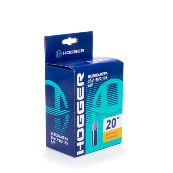 Камера велосипедная Hogger TBHG 20&amp;quot;x1.95/2.125 AV, Schrader Valve, инд. упак.
