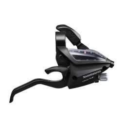 Шифтер/Тормозная ручка Shimano Altus EF500, правый, 7 передач, indicator, под 2 пальца, трос 2050 мм, Black, без/уп.