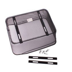 Велокорзина задняя с креплением на багажник, 380x290x175 мм, черный