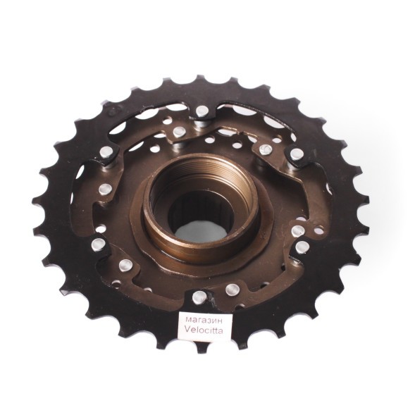 Трещотка велосипедная Shimano Tourney MF-TZ500-6, 6 передач, 14-28T, без упаковки