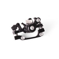 Калипер велосипедный, адаптер 160/180 мм, с болтами, черный