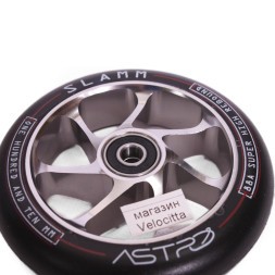 Колесо для трюкового самоката Slamm Scooters Astro, с подшипником Abec 9, алюминий, 110 мм, 88A, хром