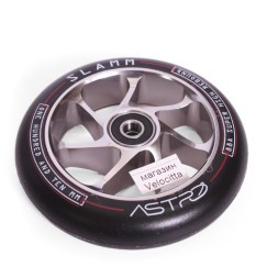 Колесо для трюкового самоката Slamm Scooters Astro, с подшипником Abec 9, алюминий, 110 мм, 88A, хром