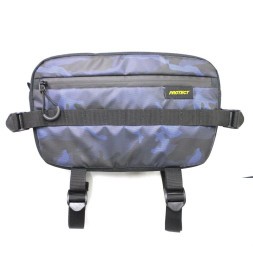 Велосипедная сумка Protect Bike Tour 555-696, 31х18х8 см, на руль, синий принт