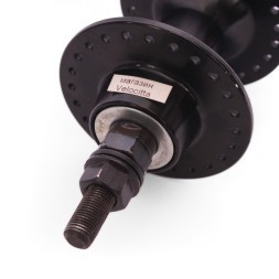 Втулка велосипедная WZ-A207R 1S black, задняя, BMX, алюмин., под трещотку, на гайках, 48H, ось 3/8&amp;quot;x114x175 мм, б/уп.