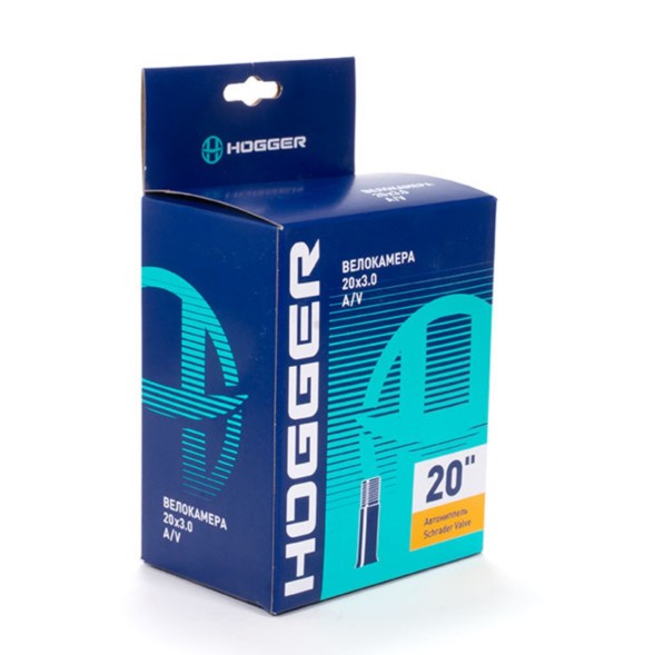 Камера Hogger TBHG 20&amp;quot;х 3.0 AV Schrader Valve, для Фэтбайка, инд. упак.