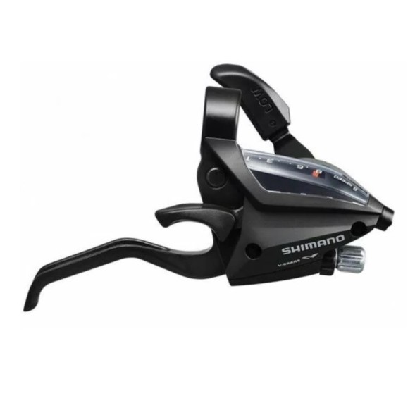 Шифтер/Тормозная ручка Shimano Altus EF500, правый, 8 скоростей, комбинирован., ручка под 2 пальца, индикатор, трос 2050 мм, черный, торг. уп.