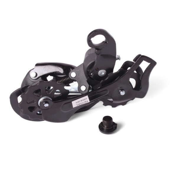 Переключатель задний Saiguan, совместим Tоurney RD-TY 300, 6/7 скоростей, на болт, 13/13 зуб., черный