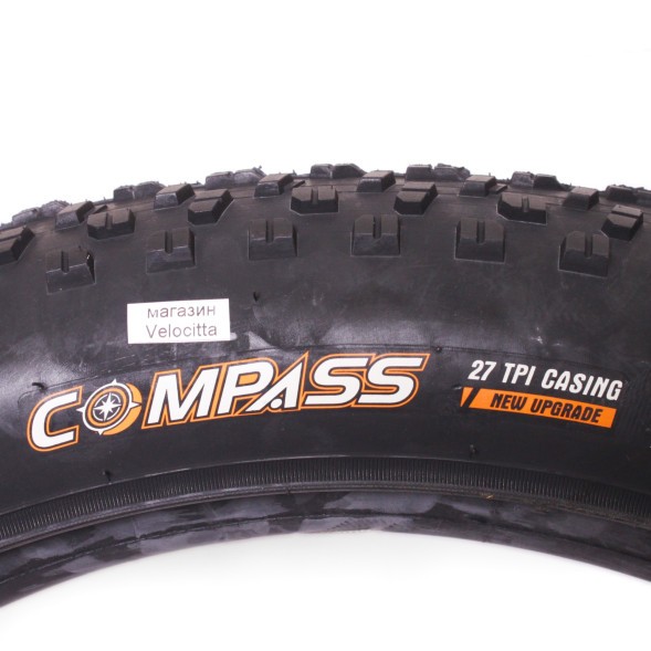 Велопокрышка Wanda 26&amp;quot;х4.0 (100-559), P1272, Фэтбайк, черная