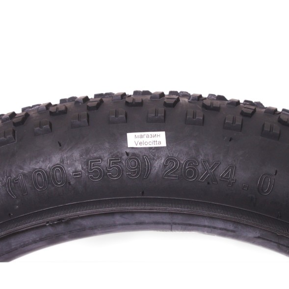 Велопокрышка Wanda 26&amp;quot;х4.0 (100-559), P1272, Фэтбайк, черная