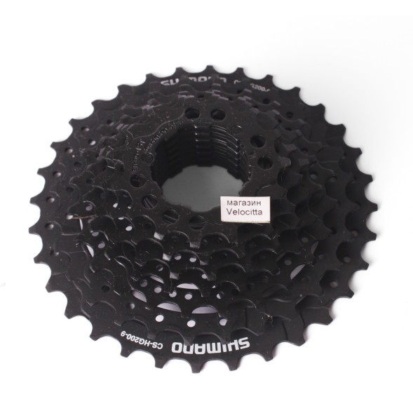 Кассета велосипедная Shimano Altus CS-HG200, 9 скоростей, 11-32T, черный