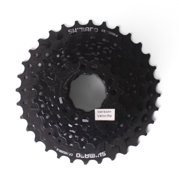 Кассета велосипедная Shimano Altus CS-HG200, 9 скоростей, 11-32T, черный