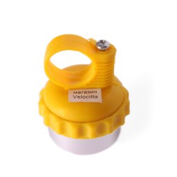 Звонок Joy Kie, шестерёнка, AL/пл, диаметр 48 мм, желтый