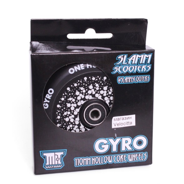 Колесо для трюкового самоката Slamm Scooters Gyro Hollow Core, Abec 9, размер 110 мм, черный