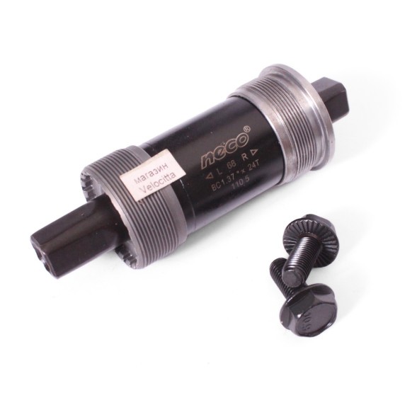 Каретка-картридж Neco B-910, SQR, 68 мм, 110.5 мм, на промподшипниках, чашки стальные