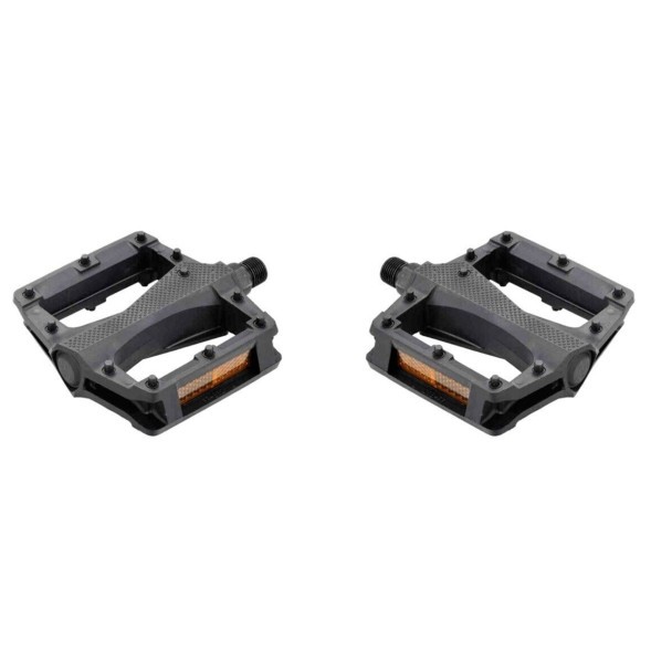 Велопедали Feimin FP-832, 108x100 мм, 9/16&amp;quot;, с катафотами, шарик. подшипники, пластик/сталь, черный