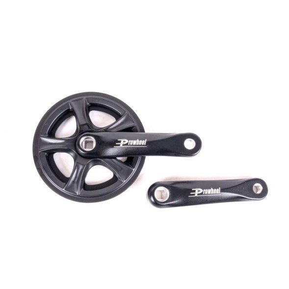 Комплект шатунов (система) Prowheel PRO-Q36PP, 152 мм, 36Т, под квадрат, алюминий, 9/16&amp;quot;, с защитой, черный