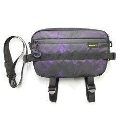 Велосумка Protect Bike Tour 555-695, 31х18х8 см, на руль, фиолетовый принт