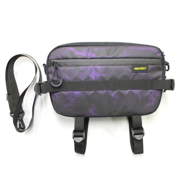 Велосумка Protect Bike Tour 555-695, 31х18х8 см, на руль, фиолетовый принт