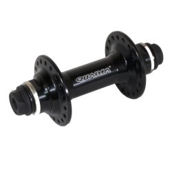 Втулка передняя Quanta KT-MBAF, BMX, ось 3/8"х100 мм,  под U-br, с гайками, 36 отверстий, алюминиевая, на промподшипниках, черный