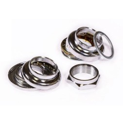 Рулевая колонка SF-HP01-UCP, 1&amp;quot;, резьбовая, EC 30/25.4-24T, EC 30/27, подшип. 5/32&amp;quot;x16- 2шт, высота 32-34 мм, хром