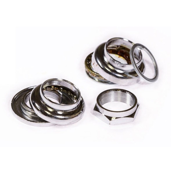 Рулевая колонка SF-HP01-UCP, 1&amp;quot;, резьбовая, EC 30/25.4-24T, EC 30/27, подшип. 5/32&amp;quot;x16- 2шт, высота 32-34 мм, хром