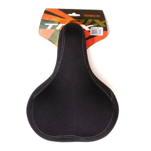 Седло Hongfei HF-AZ-6029-0-BK, 275x210 мм, комфорт, эластомерное, с эффектом памяти, б/уп.