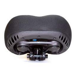 Седло Hongfei HF-AZ-6029-0-BK, 275x210 мм, комфорт, эластомерное, с эффектом памяти, б/уп.
