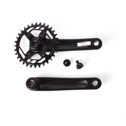 Система шатунов велосипедная Prowheel CHARM-32 TFD04-32T, Narrow Wide (76 BCD), алюминиевый, 32T, 170 мм, резьба 9/16, с болтами, без защиты