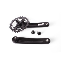 Система шатунов велосипедная Prowheel CHARM-32 TFD04-32T, Narrow Wide (76 BCD), алюминиевый, 32T, 170 мм, резьба 9/16, с болтами, без защиты