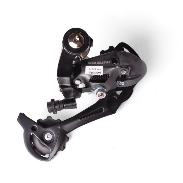 Велосипедный суппорт-переключатель Saiguan, задний, 9 скоростей, совместим Altus M370, 11/11 зуб., длинная лапка, резьба, на петух