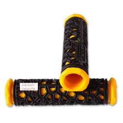 Грипсы велосипедные &amp;quot;Паутинка&amp;quot;, резина, 120 мм, желтые