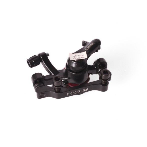 Калипер велосипедный S.Shine, 160/180 мм, без диска, с болтами, черный
